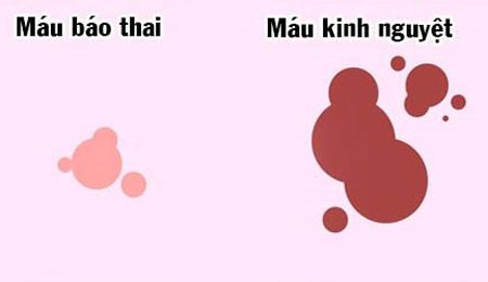 phân biệt máu báo thai và máu kinh nguyệt